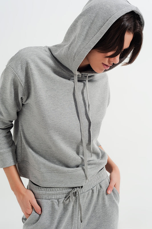 Q2 Basic hoodie in grey
