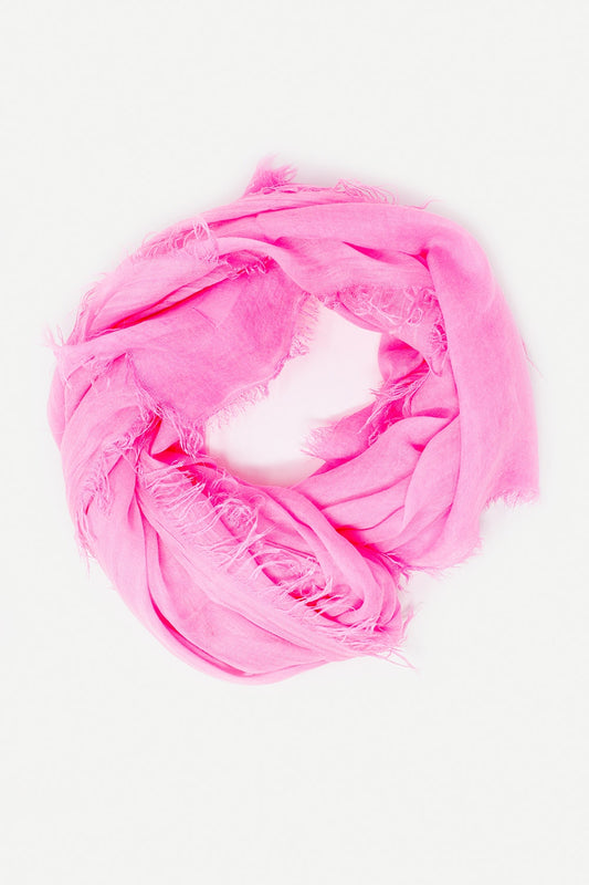 Lightweight scarf in pink